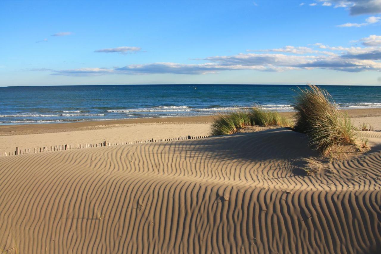 Superbe appt neuf, climatisé 2nd ligne, balcon, jardin, prestations haut de gamme 3 Carnon-Plage Exterior foto