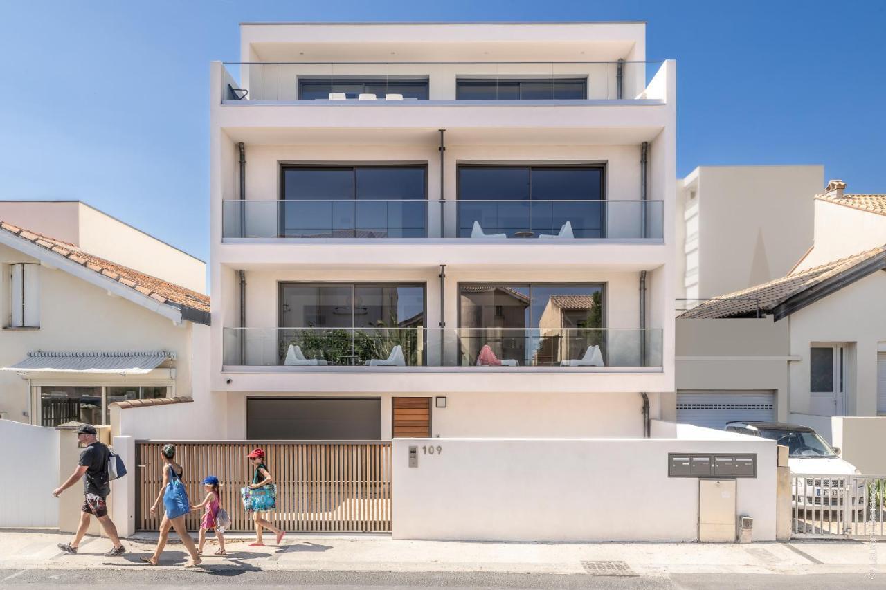 Superbe appt neuf, climatisé 2nd ligne, balcon, jardin, prestations haut de gamme 3 Carnon-Plage Exterior foto